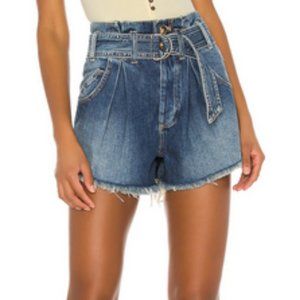 free people see you sometime shorts in livin blue